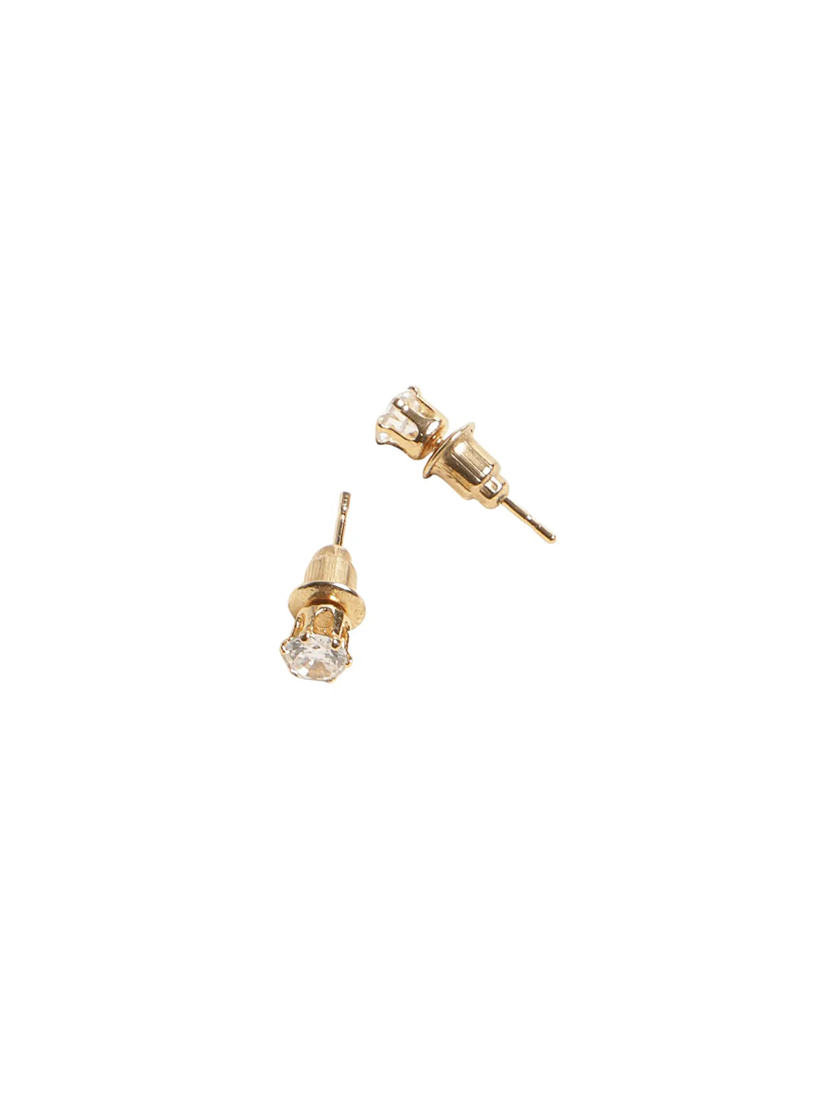 Gold-Tone Necklace with Multicolor Stone Charms & Stud Earrings